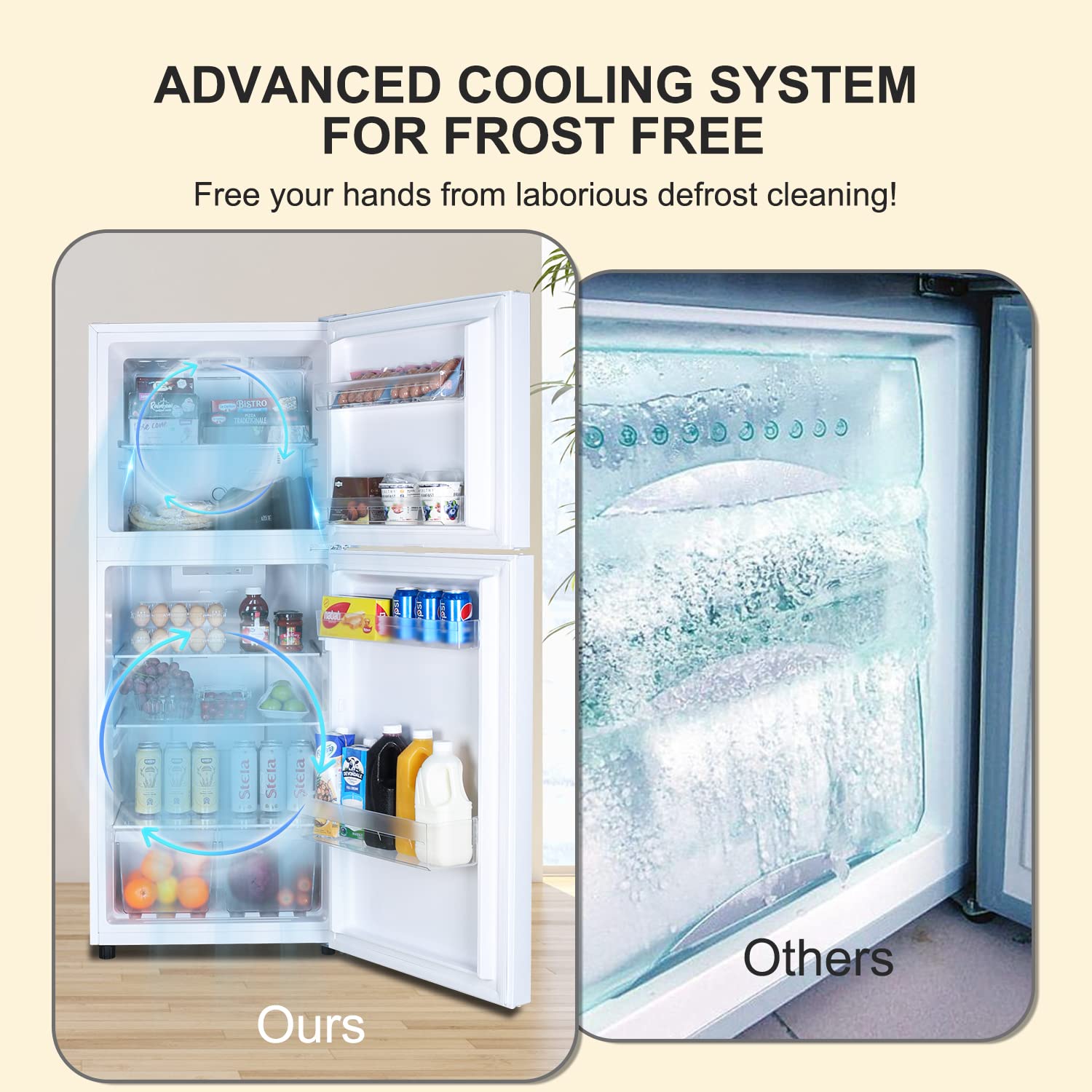 Amazon.com: Frestec 10.0 CU' Refrigerator with Freezer, Apartment